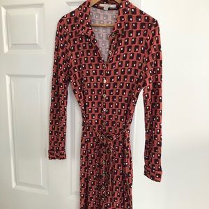 Boden shirt dress with tie